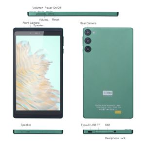 C Idea 7 Inch 6GB+128GB IPS Screen 5MP+8MP Android Tablet PC CM525 Green