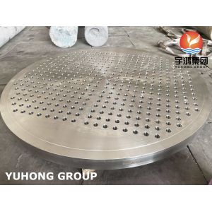 ASTM A182 F316L STAINLESS STEEL TUBESHEET HEAT EXCHANGER PART