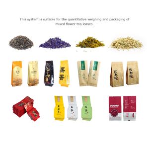 Tea Weighing And Packaging System Green Tea Black Tea Oolong Tea