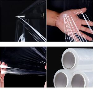 Roll Wrapping PE Stretch Film Decoration Packaging Film Transparent Mic Packing
