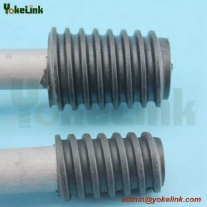 Nylon and lead insulate pins for pole line hardware