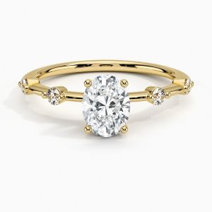 China Aimee Diamond Engagement Ring With 0.75 Carat Oval Diamond on sale