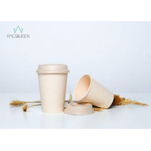 Tree Free Recycled Compostable Paper Takeaway Cups With Lids Custom Printing