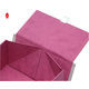 Pink Folding Cardboard Rectangular Gift Box With Flap Lid