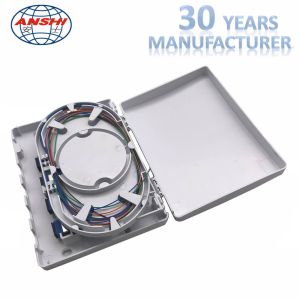 Sc / Upc Fiber Optic Termination Box Surface Mount Box Indoor 4 Core White Color