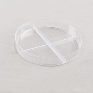 Lab Plastic Sterile 2 3 4 Compartments Plastic Petri Dish Disposable