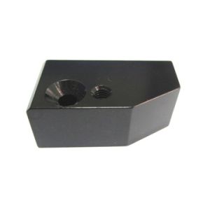 CNC aluminum back anodized finish small block with thread holes