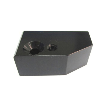 CNC aluminum back anodized finish small block with thread holes