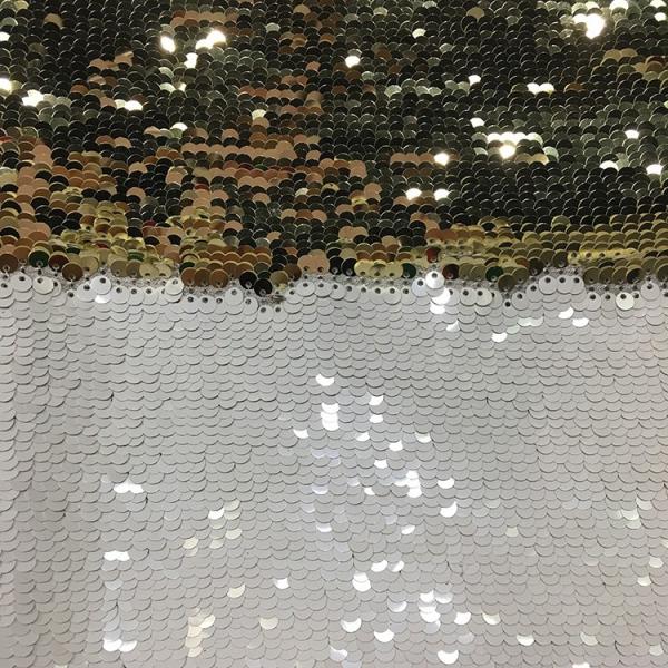 Quality Heat Insulated Glitter Sequin Fabric Bulk Reversible Commercial House Decor wholesale