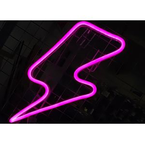 Lightning Bolt Neon Sign Remote Control Lightning LED Neon Signs Big Size