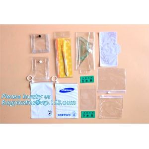 oxo biodegradable clear pvc slider zip bags, stationery handle bags with slider
