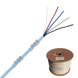 China Exact Cables 2x0.22mm2 Shielded Stranded CCAM Conductor PVC Insulation CPR Eca Alarm Cable on sale
