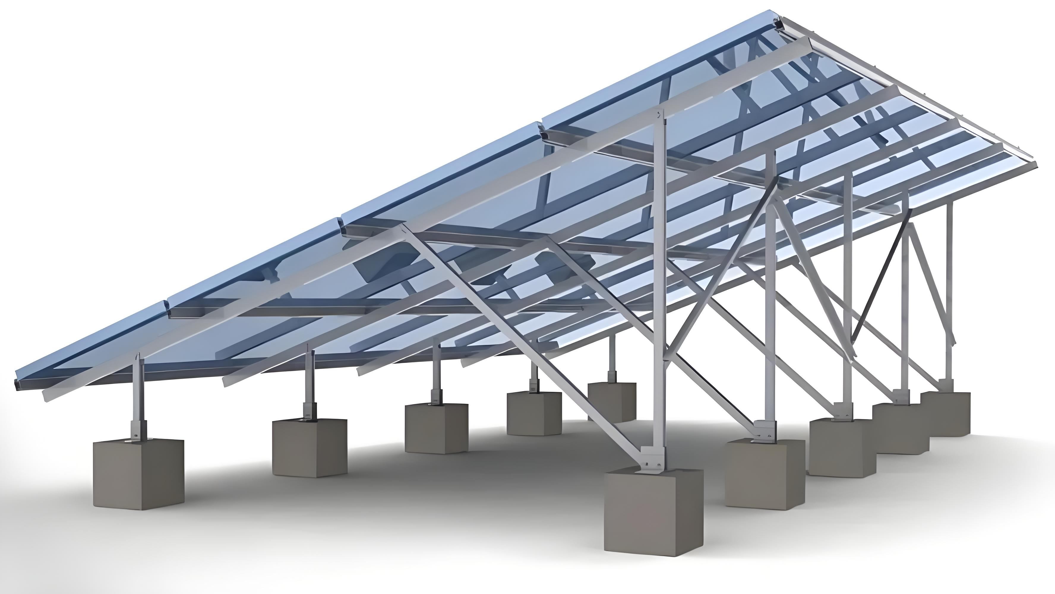 Aluminum Solar Ground Mounting System Racking Mounting Ground Power Solar