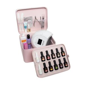 OEM Service Leather Vanity Case , Make Up Vanity Case Large Capacity With EVA