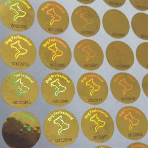 Round Shape Security Hologram Stickers , Genuine Hologram Stickers