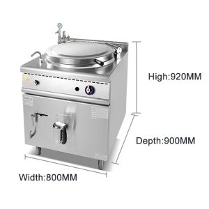 800×900×850 70 Restaurant Cooking Equipment with LPG/NG Power Supply and R13/4