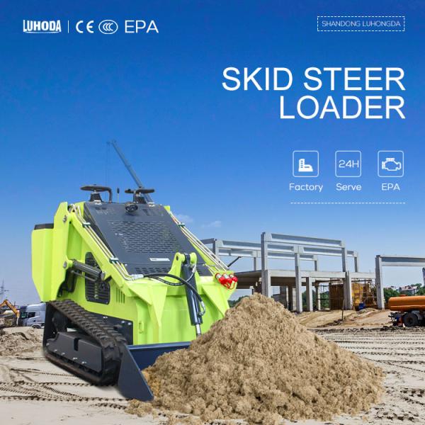 China Mini Skid Steer Loader Diesel Skid Steer Loader With Attachments Mini Skid Steer Loader
