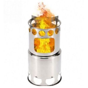 Custom Logo Titanium Tent Stove / Titanium Camp Stove 100% Recyclable Design