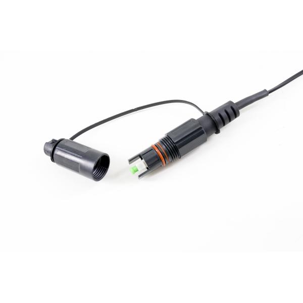 Quality FTTA Optitap H Connector Compatible IP67 Mini IP SC Drop Wire Patch Cable Black LSZH Sheath 1~150m wholesale