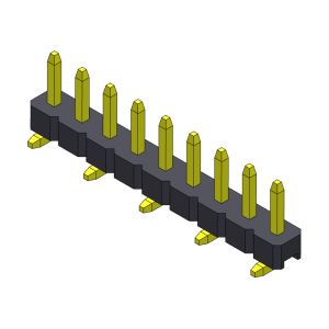 Pin Header Connector 2.00mm Single Row SMT TYPE 1*2PIN To 1*40PIN H=1.50MM