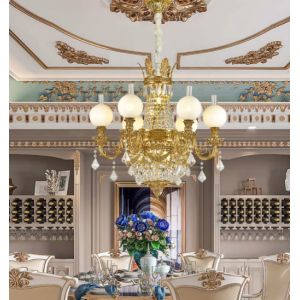 Customized Contemporary Extra Large Chandeliers With High End Crystal Pendants