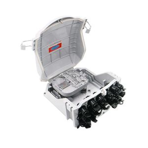 FTTH 1x16 Outdoor Fiber Optic Distribution Box IP65 Waterproof White KXT-B-16L