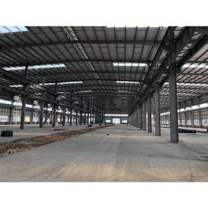 Prefabricated Light Steel Frame House , Welded Up Portal Steel Frame Buildings