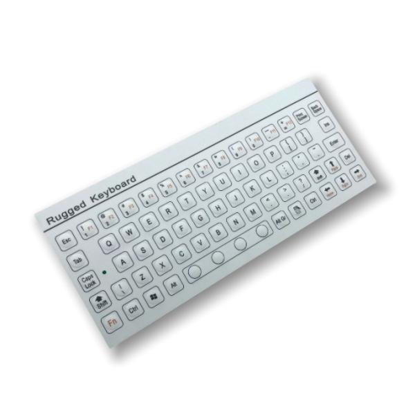 IP67 68 Keys Industrial Membrane Keyboard Lightweight Antistatic Rear Panel