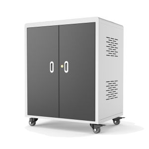 Galvanized Sheet Multiple Laptop Storage Cabinet With Power 70kg