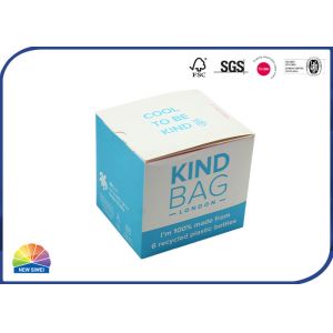 Matte Lamination Recycle Folding Carton Box With Safety Catch Tearable