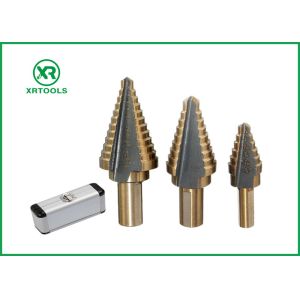 Straight Flute HSS Step Drill Bit , 2 Inch Step Drill Bit For Multiple Hole