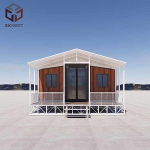 Grade 8 Earthquake Resistance Luxury Prefabricated House with Customizable Roof