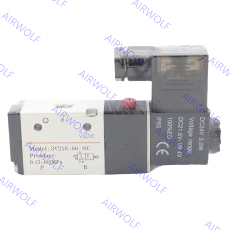 Mini AIRTAC Electromagnetic 3/2 Way NC NO Solenoid Valves 3V1-06, 3V1-M5 with M5