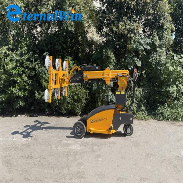 Electric Glass Installation Machine with 90° Flipping Angle Rear Wheel Drive and