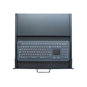 IP65 Dynamic Industrial Drawer Keyboard Rugged PS2 USB With Touchpad