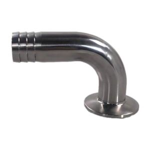 Sanitary SS304 316 316L Tri Clamp 90DEG Hose Barb Tri Clover Compatible Hose