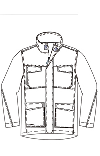 100% Nylon Out Shell Cold Weather Work Jacket , Mens Winter Parka