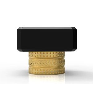 Gold Plated High Aesthetics Square Bottle Cap Perfume OEM All Color Accepted