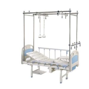China Height Adjustable Manual Hospital Bed With Crank Clinic Medical Examination Table on sale