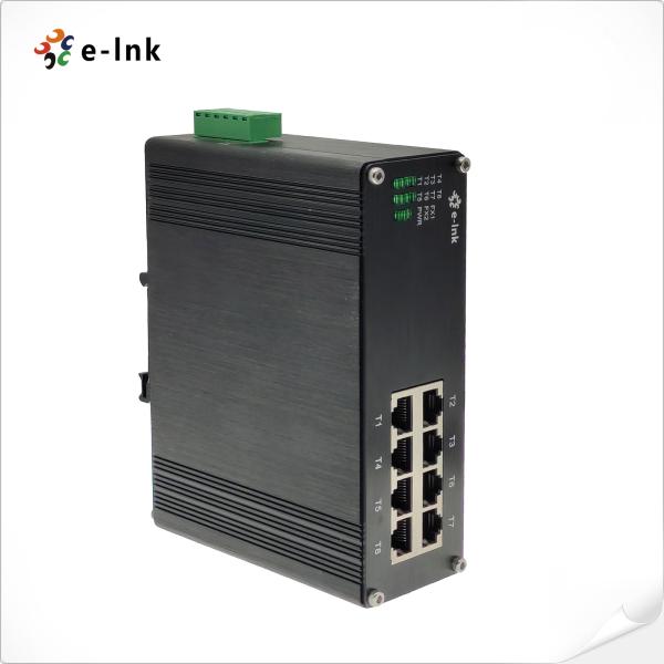 Quality Industrial 8-Port Unmanaged Ethernet Switch DIN Rail IP40 for Harsh Environments wholesale