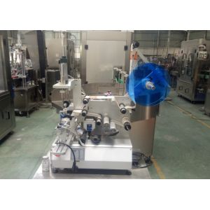Square Flat Semi Automatic Bottle Labeler No Wrinkles Convenient Adjustment