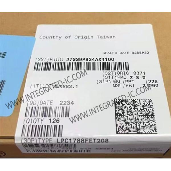 Cheap Microcontroller MCU LPC1788FET208 ARM Cortex-M3 Single-Core Microcontroller IC for sale