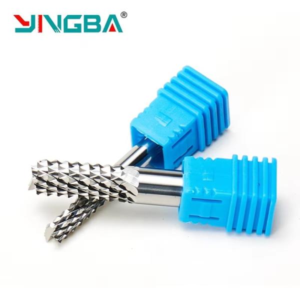 Quality Carbide Tungsten PCB Cnc Corn Teeth Milling Cutter CNC Router Bits Circuit Boards Carbon Fibre Cutting Tools wholesale