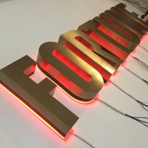 China Building RGB Channel Letter Sign Stainless Steel Illuminated on sale