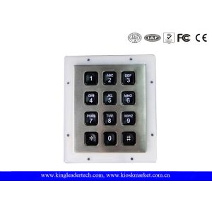 Rugged IP65 Waterproof Backlit Metal Numeric Keypad For Low-Lit Environment In