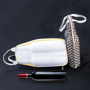 Bottle Wine EVA Carrying Case Emboss Logo For Travel