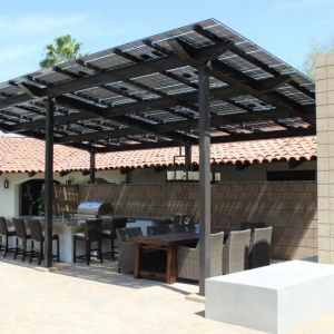 China BIPV System Solar Sunshade / Pergola For Outdoor Canopy on sale
