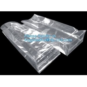 Factory wholesale side gusset clear polybag plastic square flat bottom bopp bag