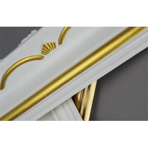 PU carved corner moulding line as cornice for interior and exterior use