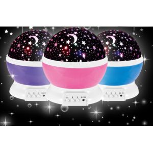 13x13x14cm Starry LED Projector Night Light With 360 Rotation